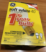 4-Pack GE 40 Watt Soft White Incandescent Light Bulbs - $9.90