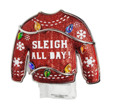 UGLY CHRISTMAS SWEATER Red Lights Bath Body Works Wallflower Fragrance P... - $19.79