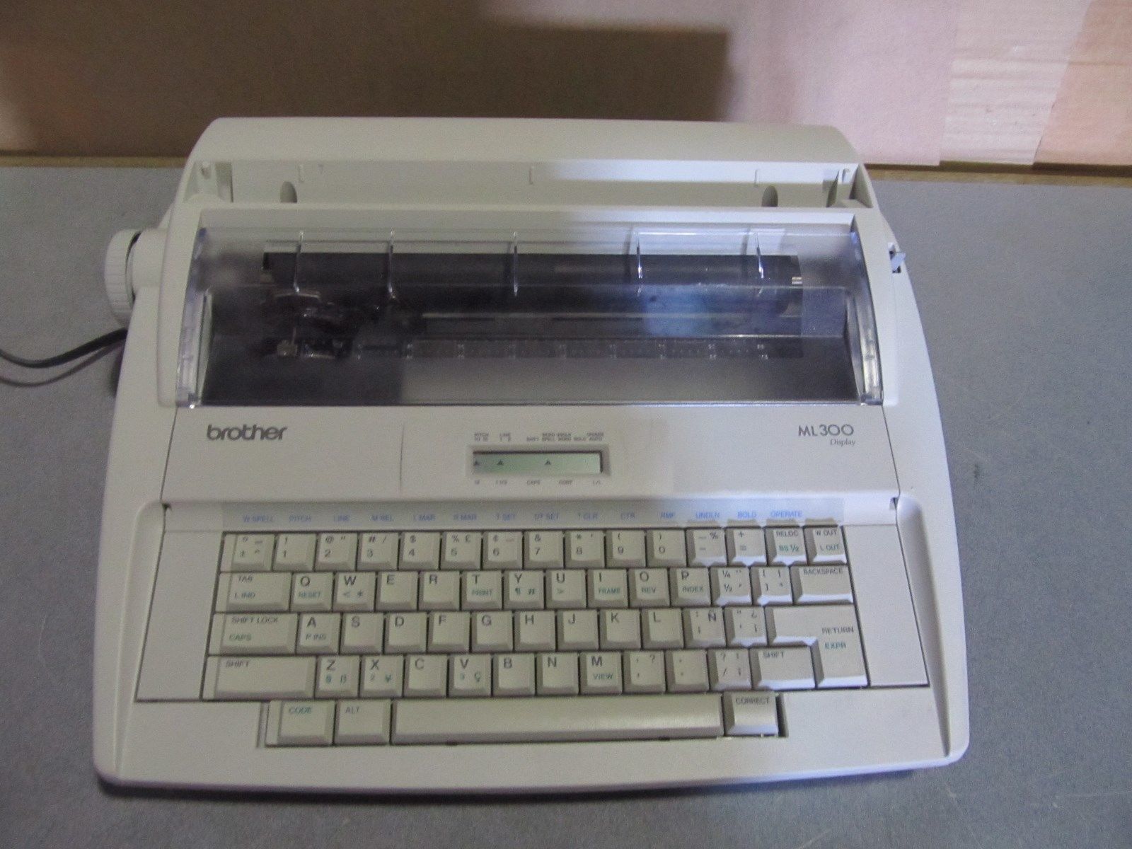 OEM brother ML 300 display typewriter