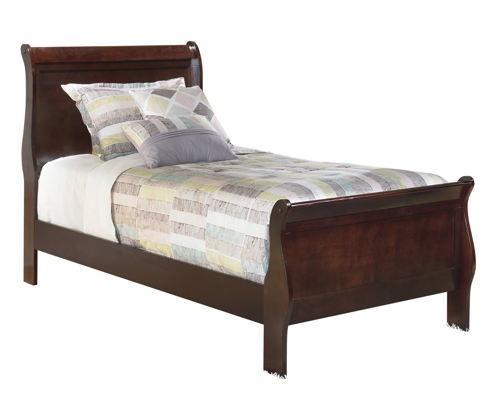 Ashley Alisdair 6PC Bedroom Set Twin Sleigh Bed - Brown - Bedroom Furniture