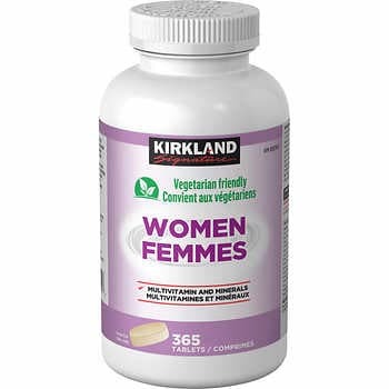 Kirkland Vegetarian Friendly Women’s Multivitamin 2 x 365 tablets Canada