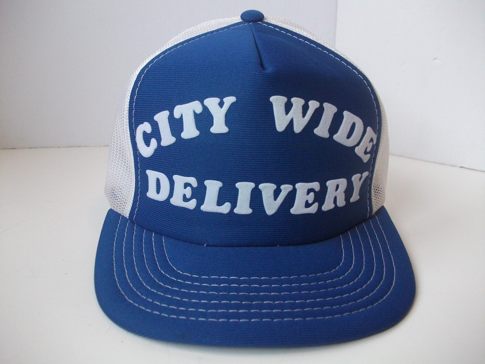 Download City Wide Delivery Hipster Work Hat Vintage Blue Snapback ...