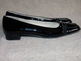 Salvatore Ferragamo Black Patent Leather Buckle PUMPS 8.5AAAA Used For W... - $79.19