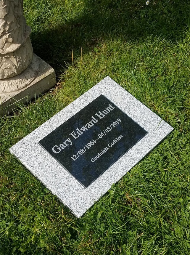 Custom Engraved Granite Memorial Stone Double Headstone Marker