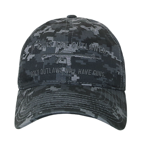 If Guns are Outlawed M-16 Relaxed Fit 2nd Amendment Dad Hat NT Digital Camo Cap