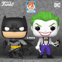 Funko Pop DC Heroes Batman White Knight & Joker 2-Pack Convention Piece image 1