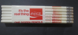 1 Dozen it&#39;s the real thing Coca Cola Pencils in Package Sealed top Faded - $5.45