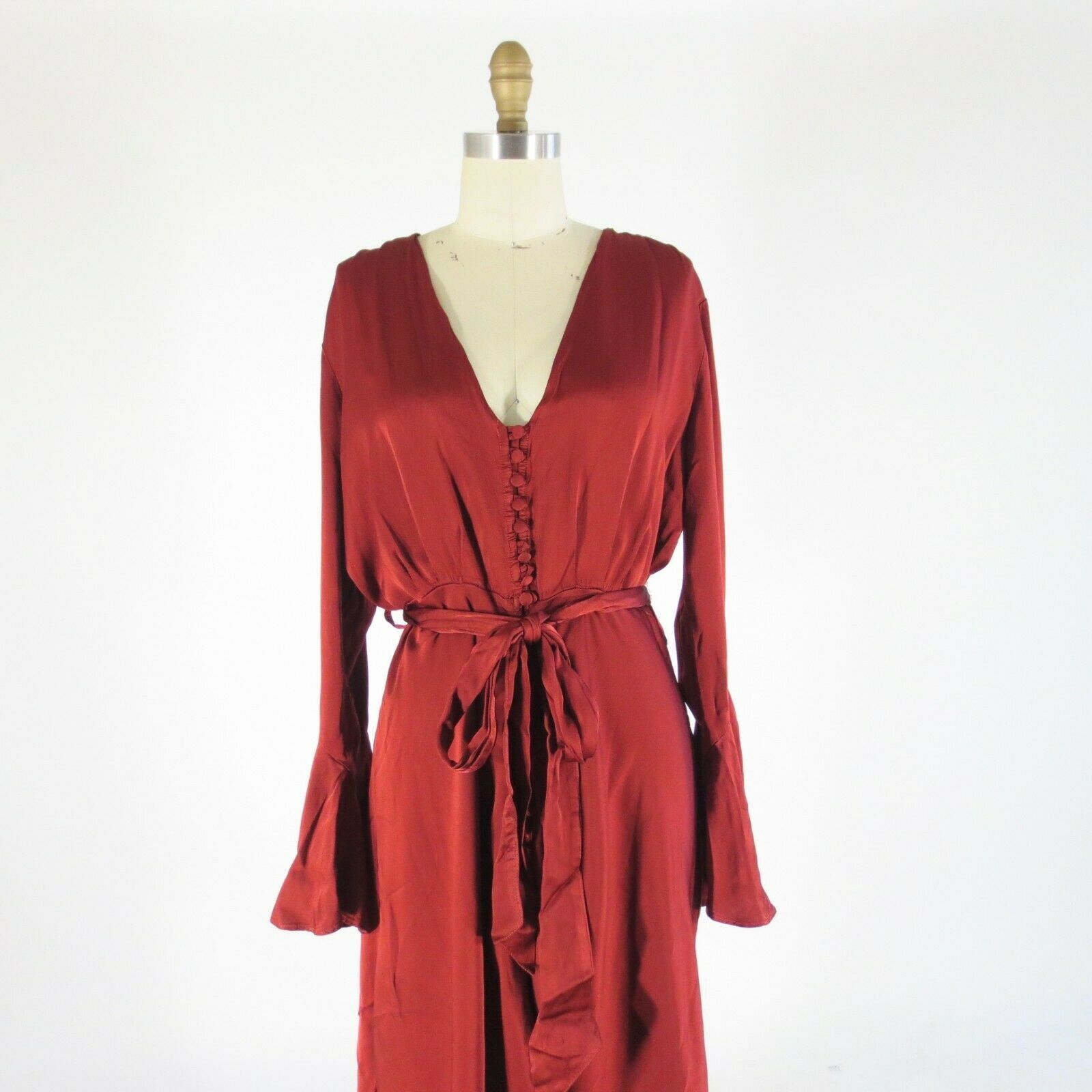 ghost burgundy dress