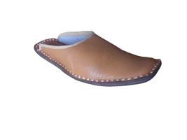 Men Slippers Traditional Handmade Leather Indian Open Clogs Brown Jutti US 11 - $39.99