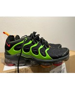Nike Air Vapormax Plus Men Sz 9.5 Black/Ember Glow/Lime Green NO BOX wor... - $169.99