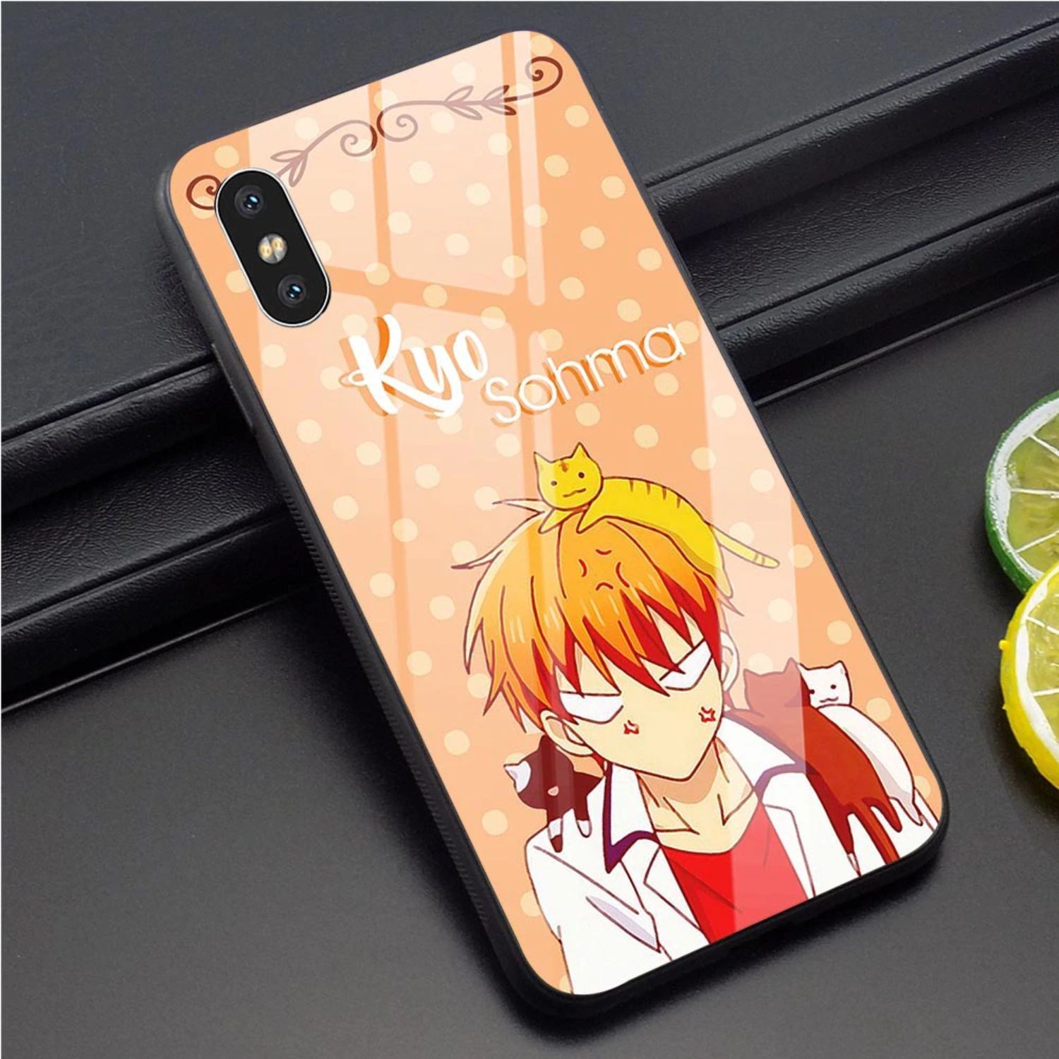 Fruits Basket Anime Tempered Glass Phone Case for iPhone 11 Pro Max 8