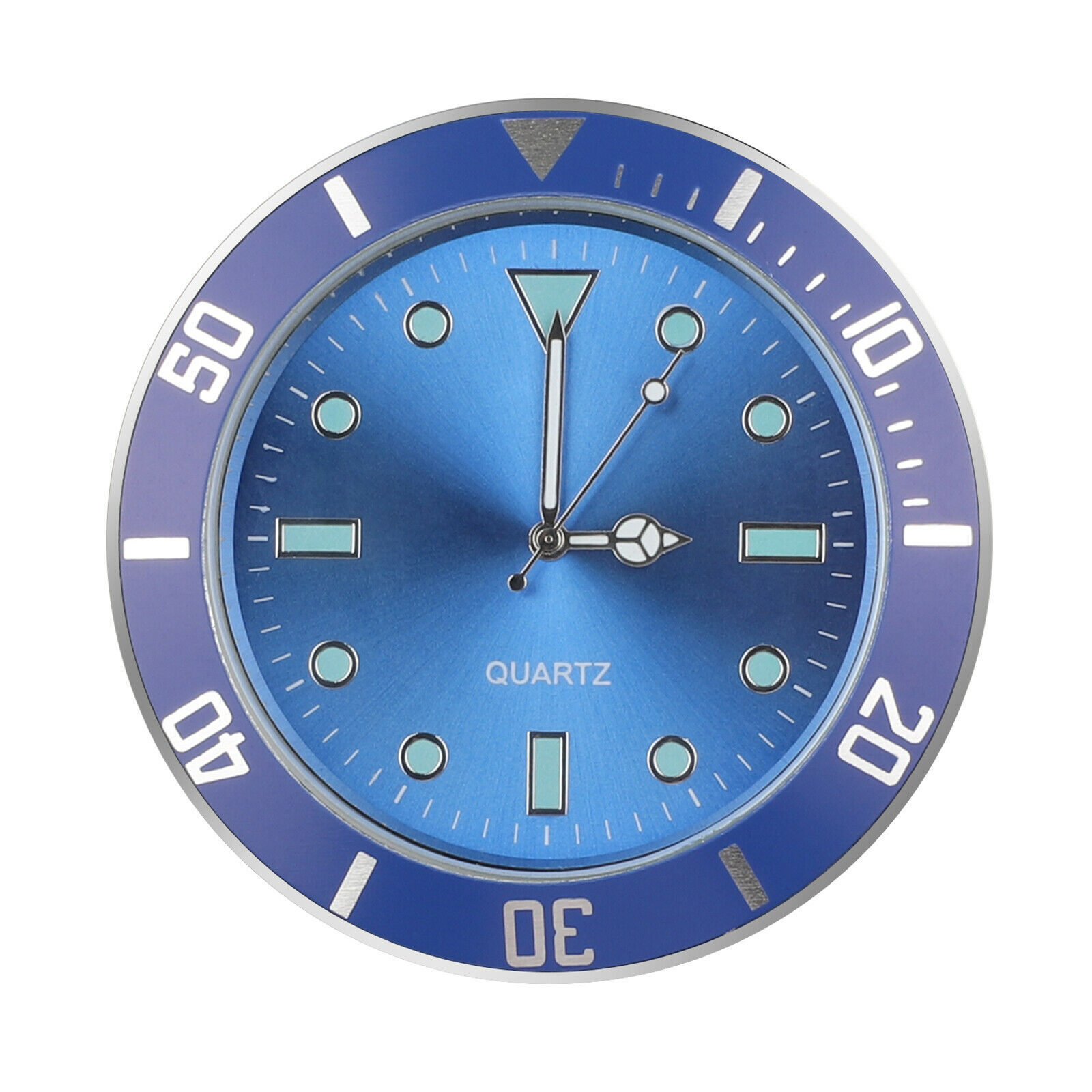 Pocket Small Mini Luminous Quartz Analog Watch StickOn Clock for Car