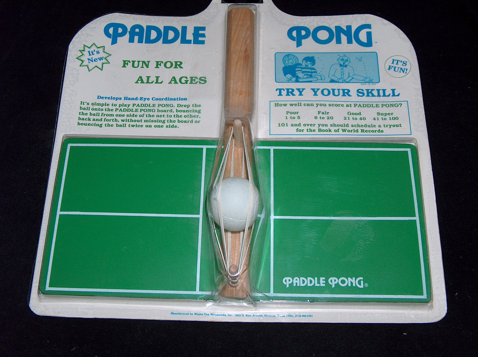 NEW Paddle Pong Develops Hand Eye Coordination Ping Pong Board Game ...