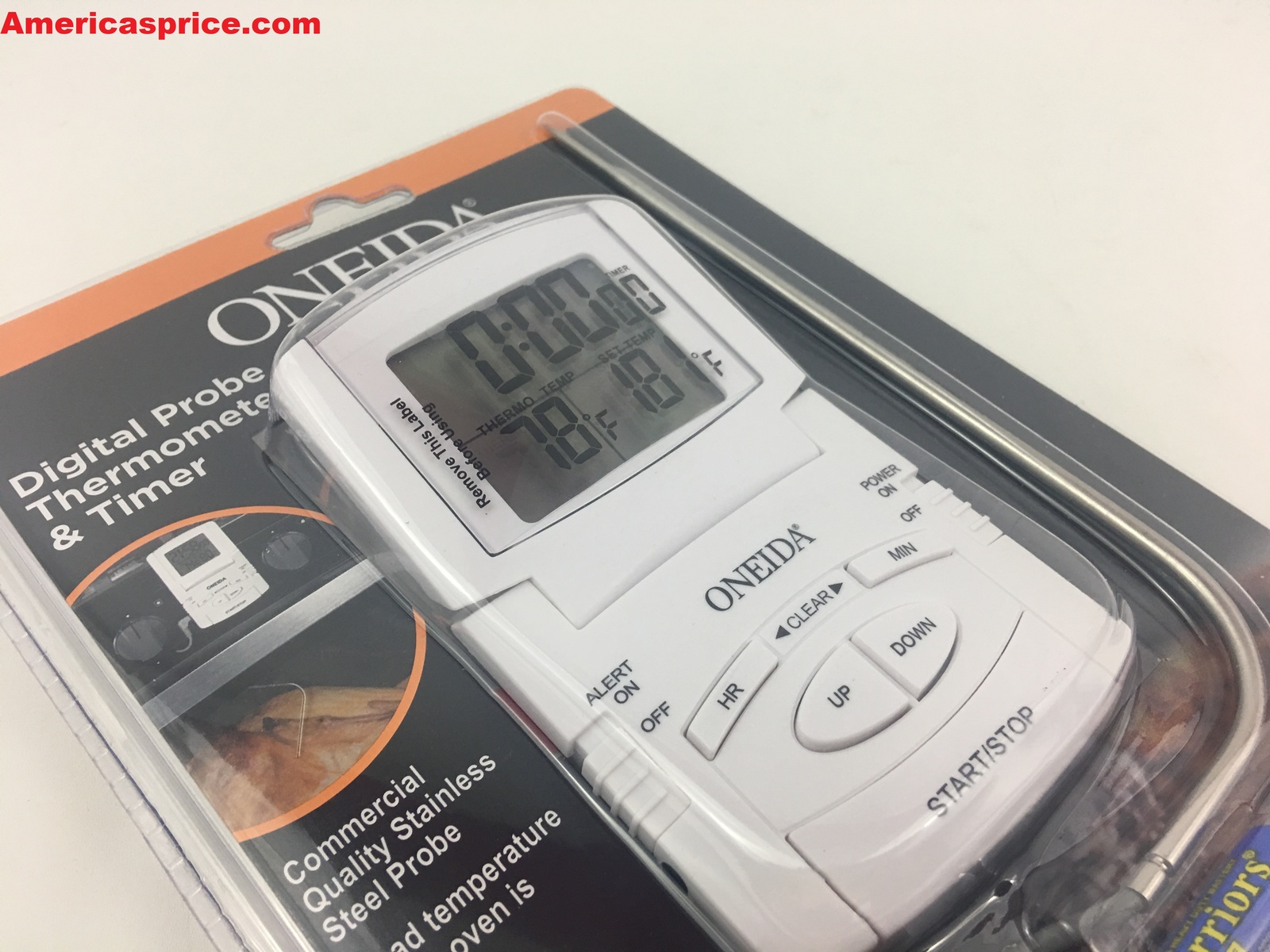 Oneida Digital Probe Thermometer & Timer 31161 Cooking Thermometers