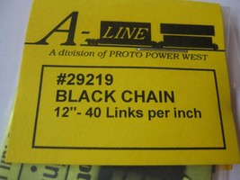 A-Line #29219 Black Chain 12" - 40 Links per inch image 2
