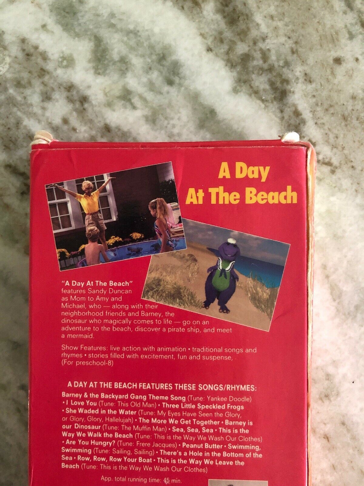 Barney A Day At The Beach Vhs Sing Along Sandy Duncan Rare Vintage Ship Hr Vhs Tapes