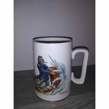 1985 Norman Rockwell Museum Braving the Storm Collector’s Porcelain Mug - $15.88
