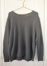 Duluth Trading Company Womens Plus 2XL Lambswool Crewneck Sweater Wool Gray - $39.99