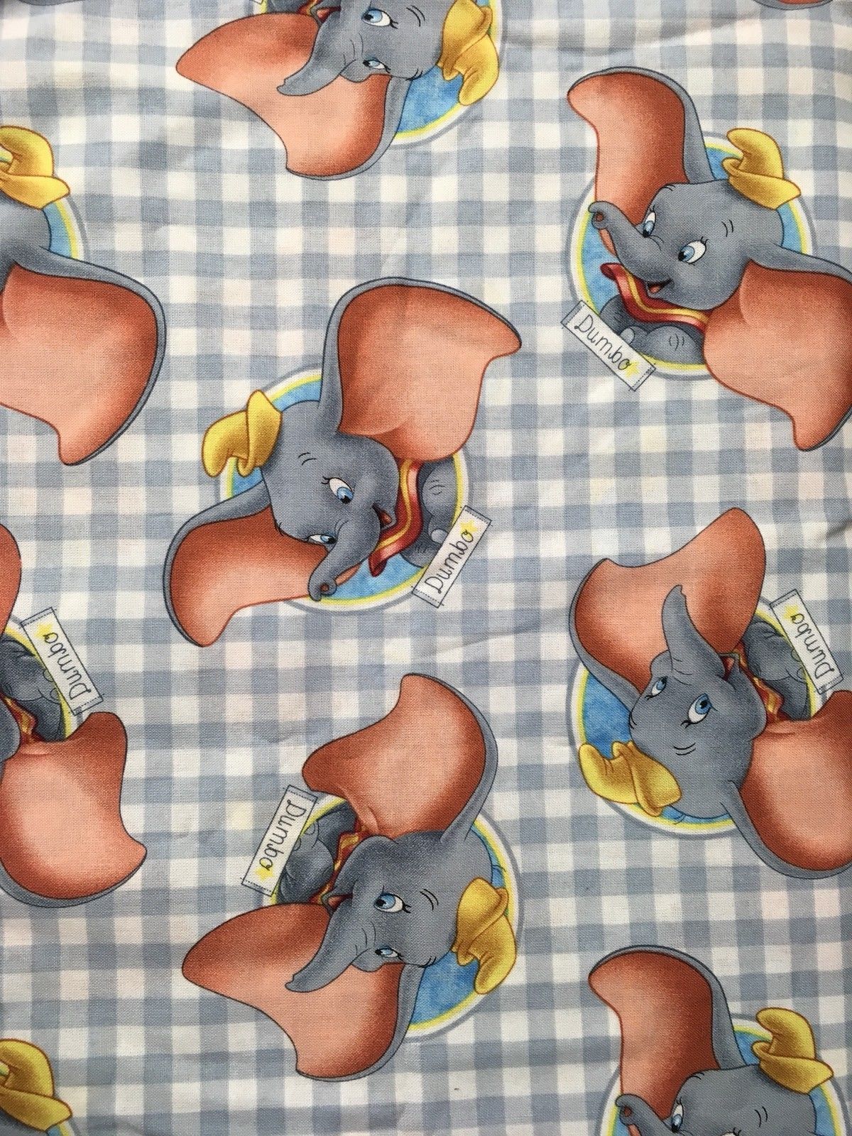 Dumbo Badge Plaid CP58586 Disney Springs Quilt Crafting Cotton Fabric ...