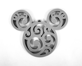 Mickey Themed Head Ears Swirl Design Christmas Ornament Made in USA PR22... - $4.99