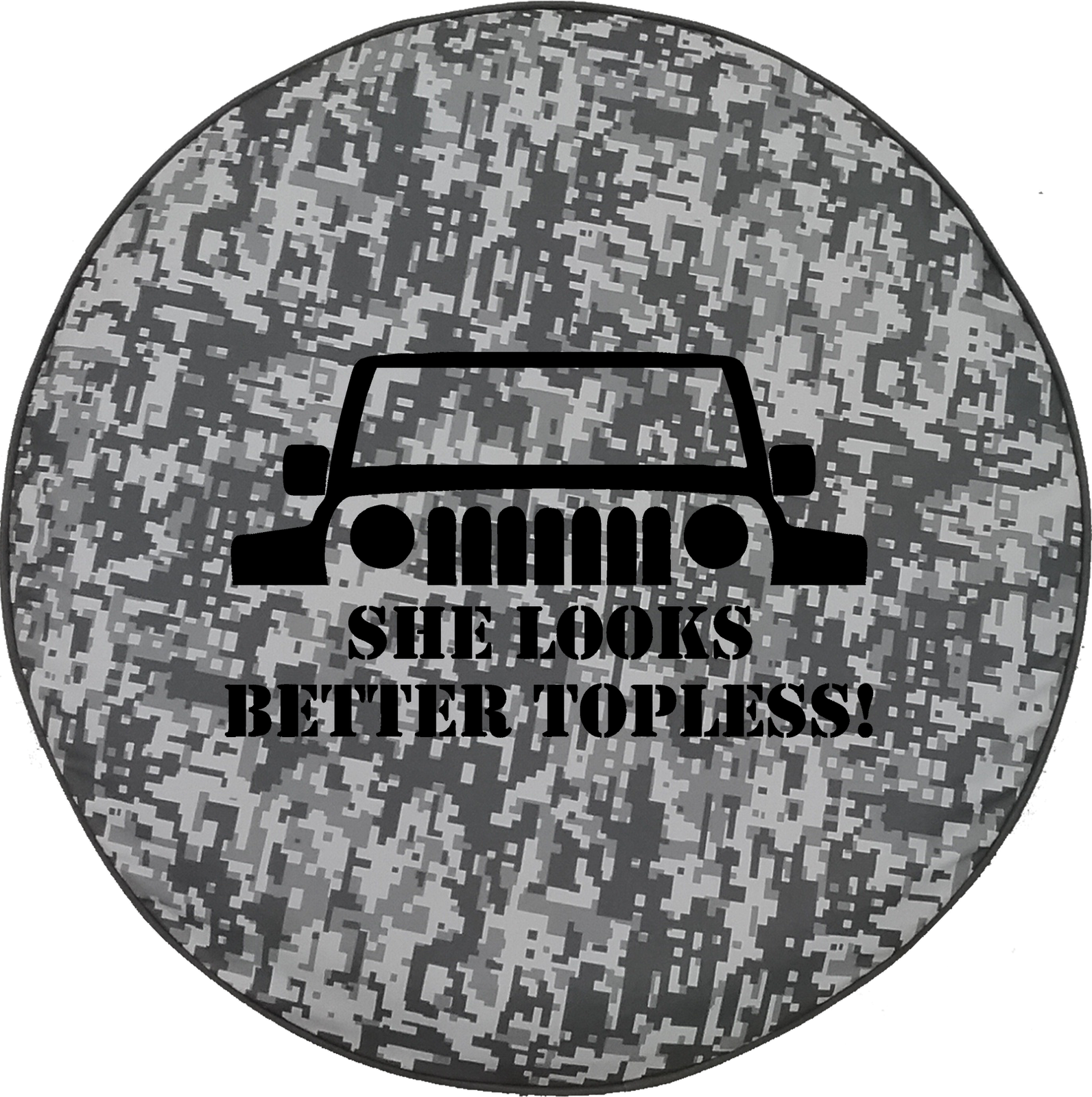 Urban Digital Camo Denim Jeep Wrangler JK TJ Topless Road Spare Tire