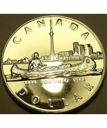 Gemstone Cameo Silver Proof Canada 1984 Toronto Sesquicentennial Dollar ... - $28.91