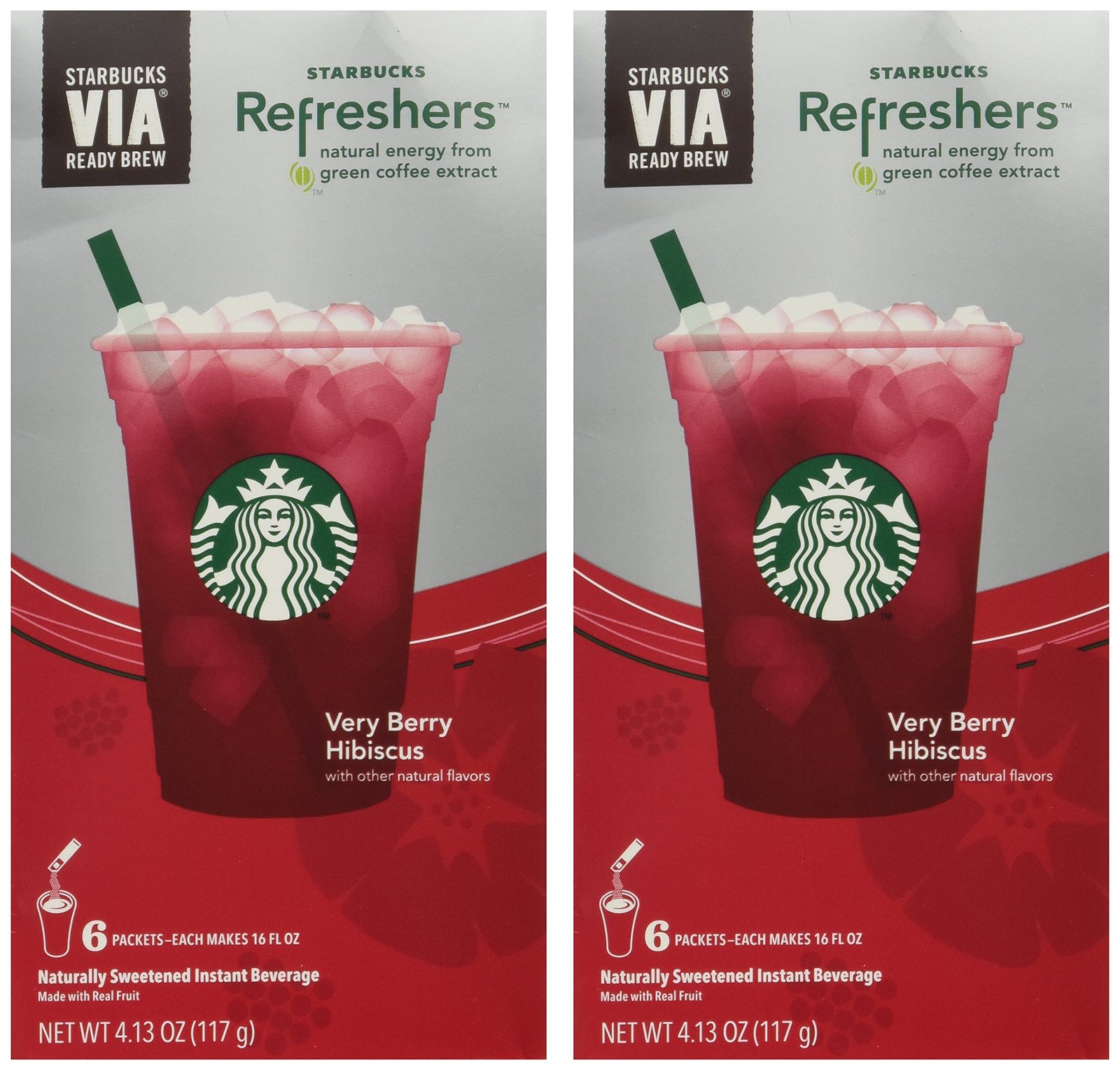 Starbucks Via Instant Refreshers - Very Berry Hibiscus - 6 Packets