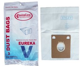 3 Eureka Style V Vacuum Bags, Power Team, Powerline, Canisters, World Vac, Home  - $10.70