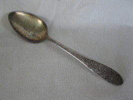National Silver 1937 Rose & Leaf Pattern Silver Plated 6" Teaspoon #3 - $5.00