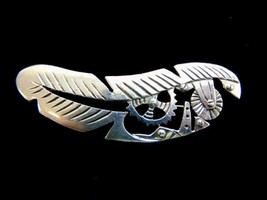 Womens Vintage Estate Sterling Silver Native American Feather Brooch 13.... - $79.99