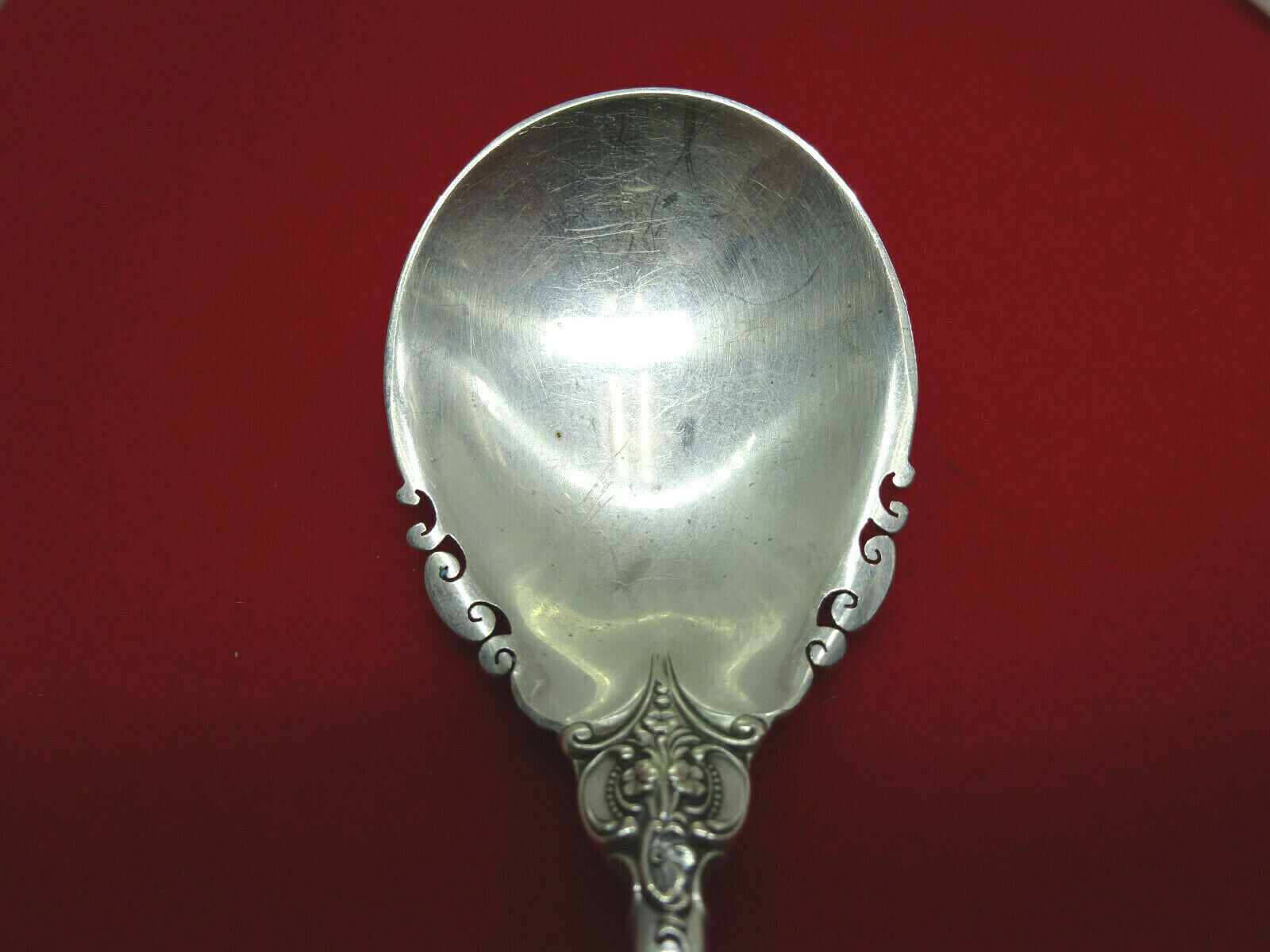 No Mono Wallace Grande Baroque Sterling Silver Bon Bon Nut Spoon 
