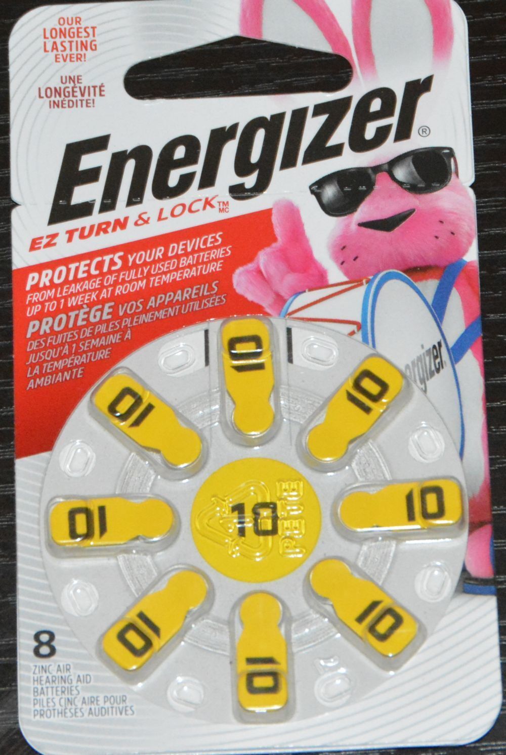 10 Hearing Aid Battery Energizer New July 2024 Zinc Air 8-Pack