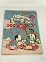 Vintage Mickey Mouse Presents A Walt Disney Silly Symphony Book to Color Unused - $14.85