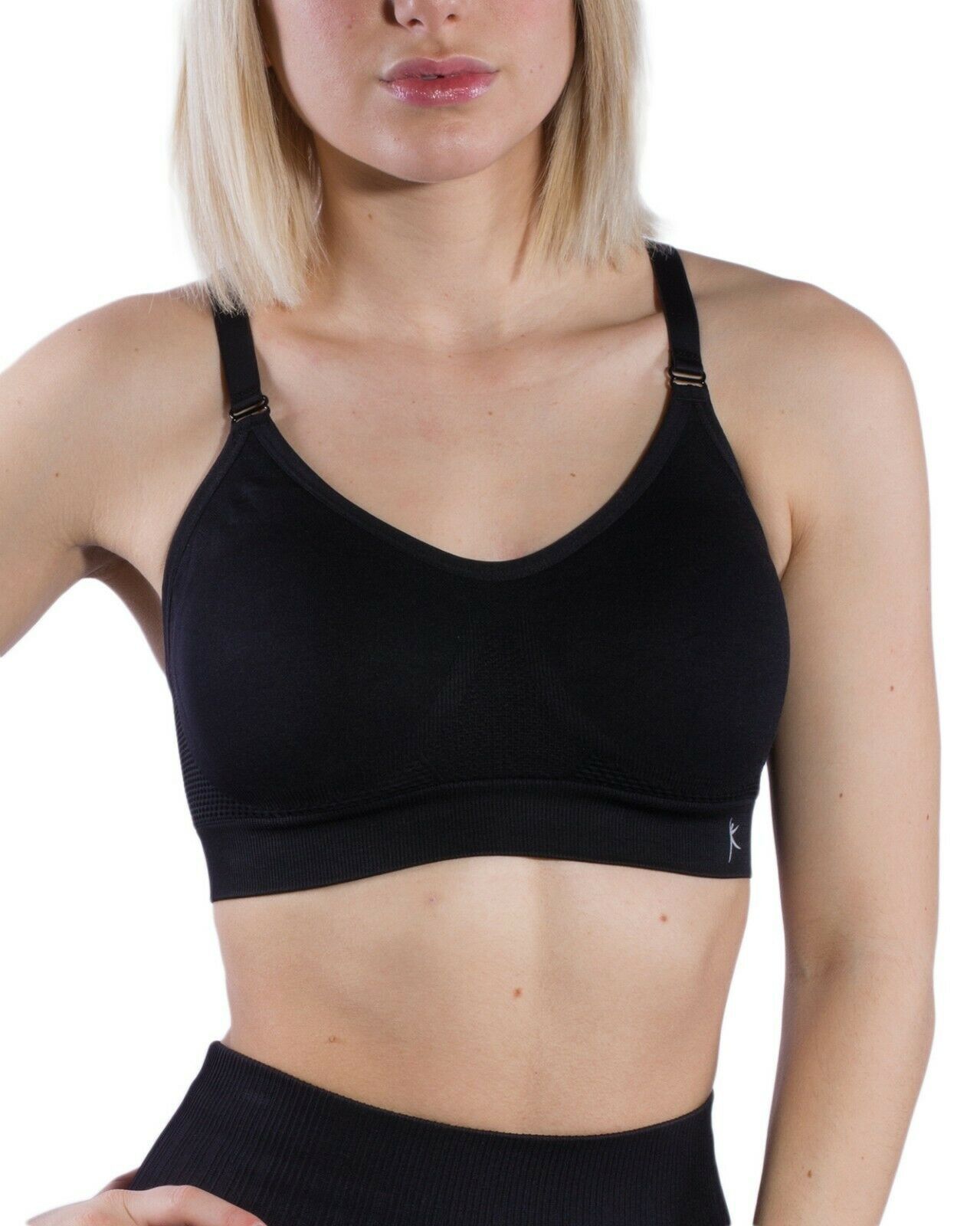 Women's Danskin Now Seamless Athletic Padded Sports Bra Size MEDIUM OR