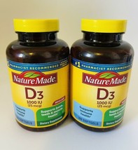 2x Nature Made Vitamin D3 2000 IU 25mcg Liquid Softgels 300ct Each EXP 9/2024 - $26.63