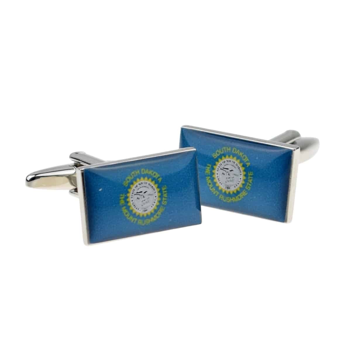 South Dakota US State Flag Cufflinks cuff links in gift box