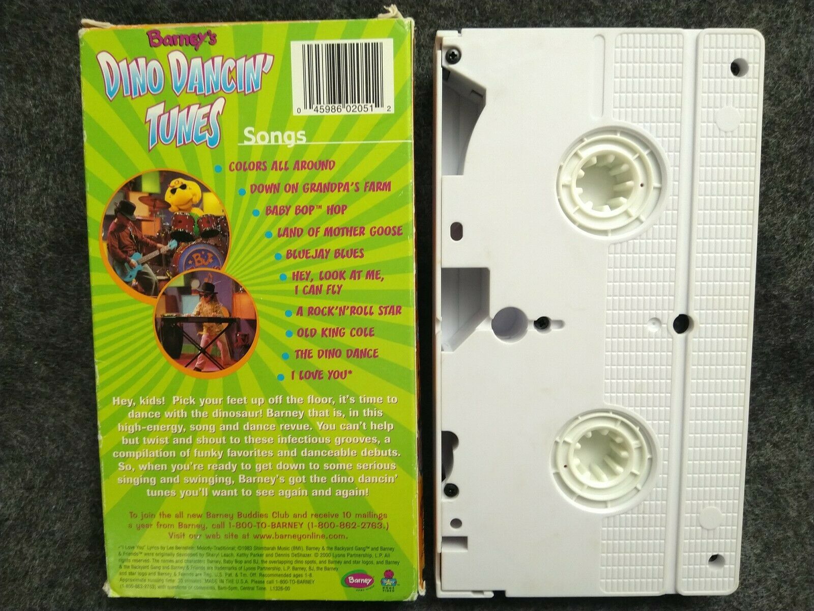 VHS Barney - Barneys Dino Dancin Tunes (VHS, 2001) - VHS Tapes