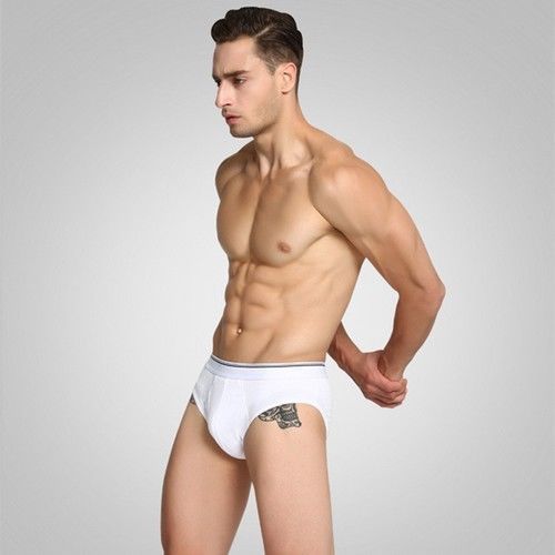 Image of Men Underwear Cotton Underpants Panties Male Pouch Underwear Sexy Men's Briefs