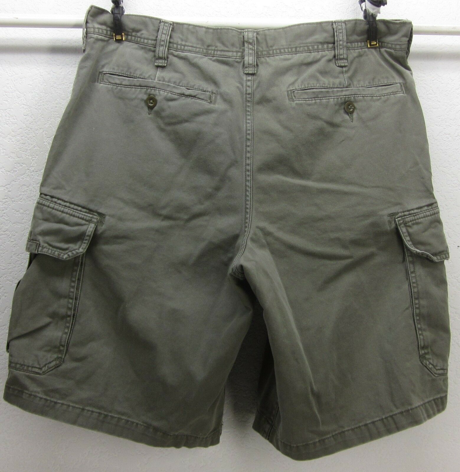OLD NAVY MEN'S W36 (6) POCKET ARMY GREEN 100% COTTON BUTTON FLAP CARGO ...