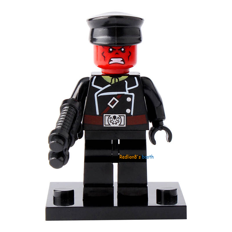 Red Skull Marvel Super Heroes Minifigures Lego Compatible Toys