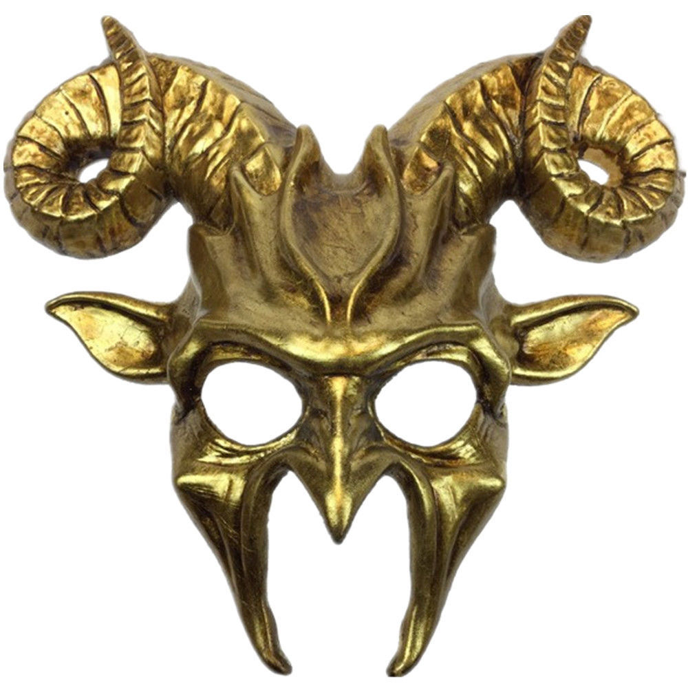 Ram Goat Face Masquerade Animal Devil Mask Costume Halloween Horror ...