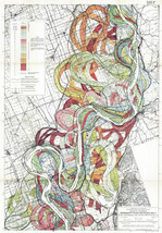 Sheet 2 - 1944 Harold Fisk Map Mississippi River Meander Belt Alluvial Valley - $13.81+