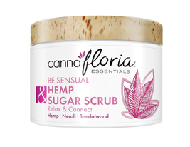 Cannafloria Hemp Sugar Scrub - Be Sensual, 14 ounces