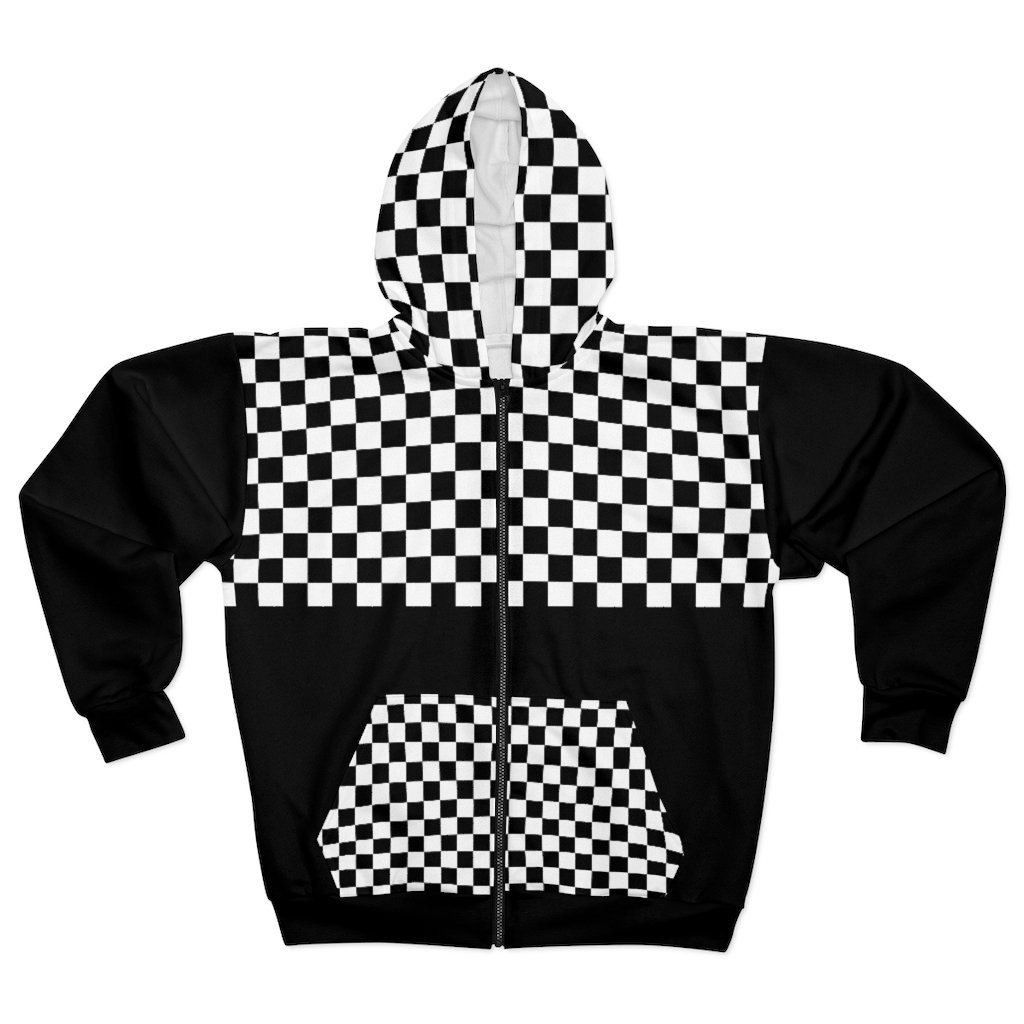 checkered shirt hoodie