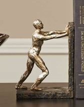 Athlete Bookends Set 7" High Poly Stone Athletic Library Book Man Cave Office image 3