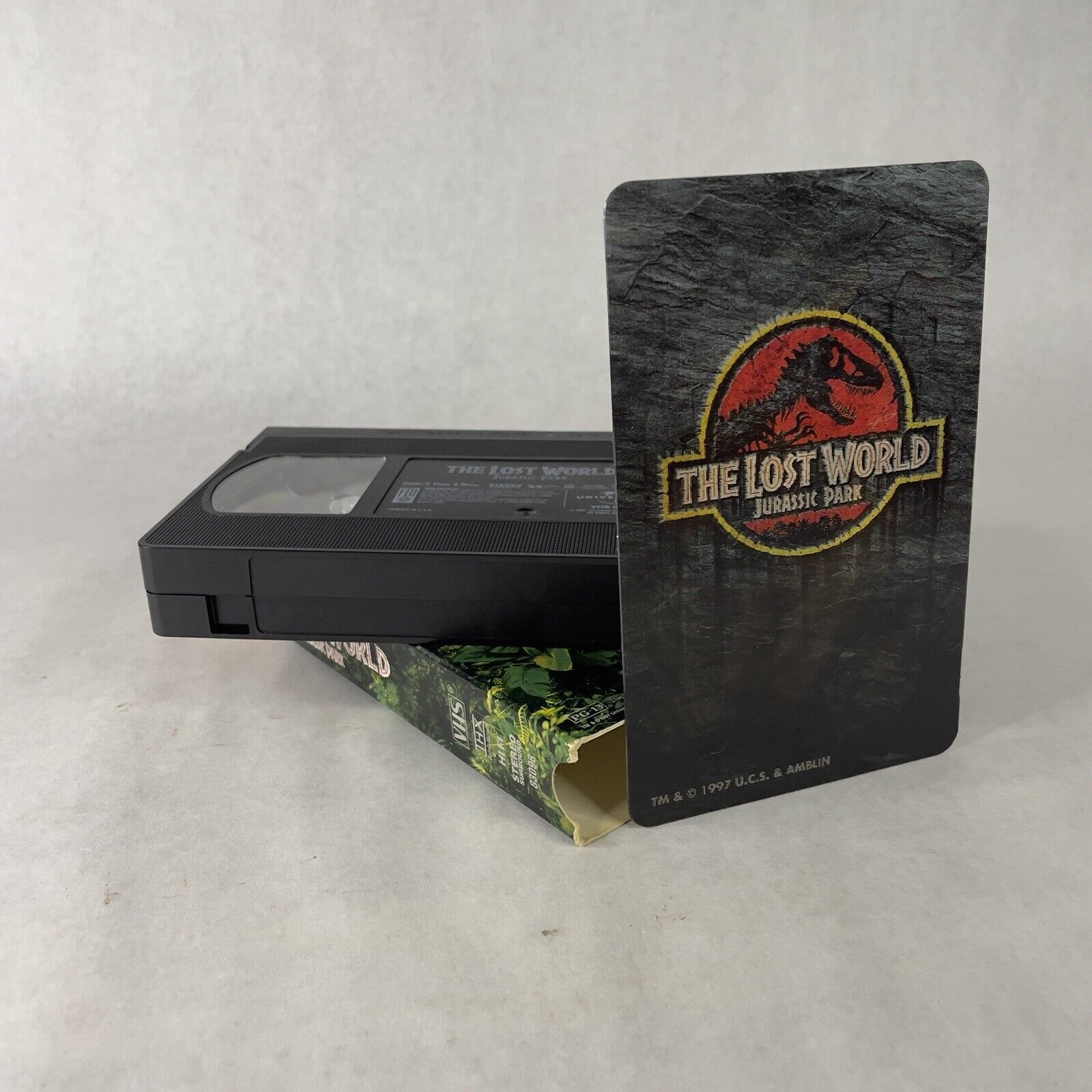 4 VHS Lot Jurassic Park, Lost World, Jurassic Park III, The Real