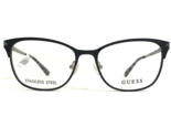Guess Eyeglasses Frames GU2638 005 Black Silver Cat Eye 52-16-135 - $60.59