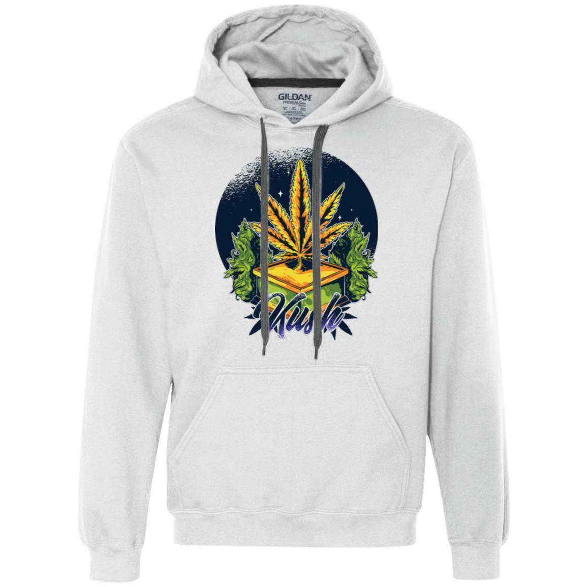 Kush Weed Mens Hoodie USA 3 Color Winter Cotton Cannabis Marijuana Pot