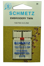 Schmetz Sewing Machine Twin Embroidery Needle 1737 - $8.34