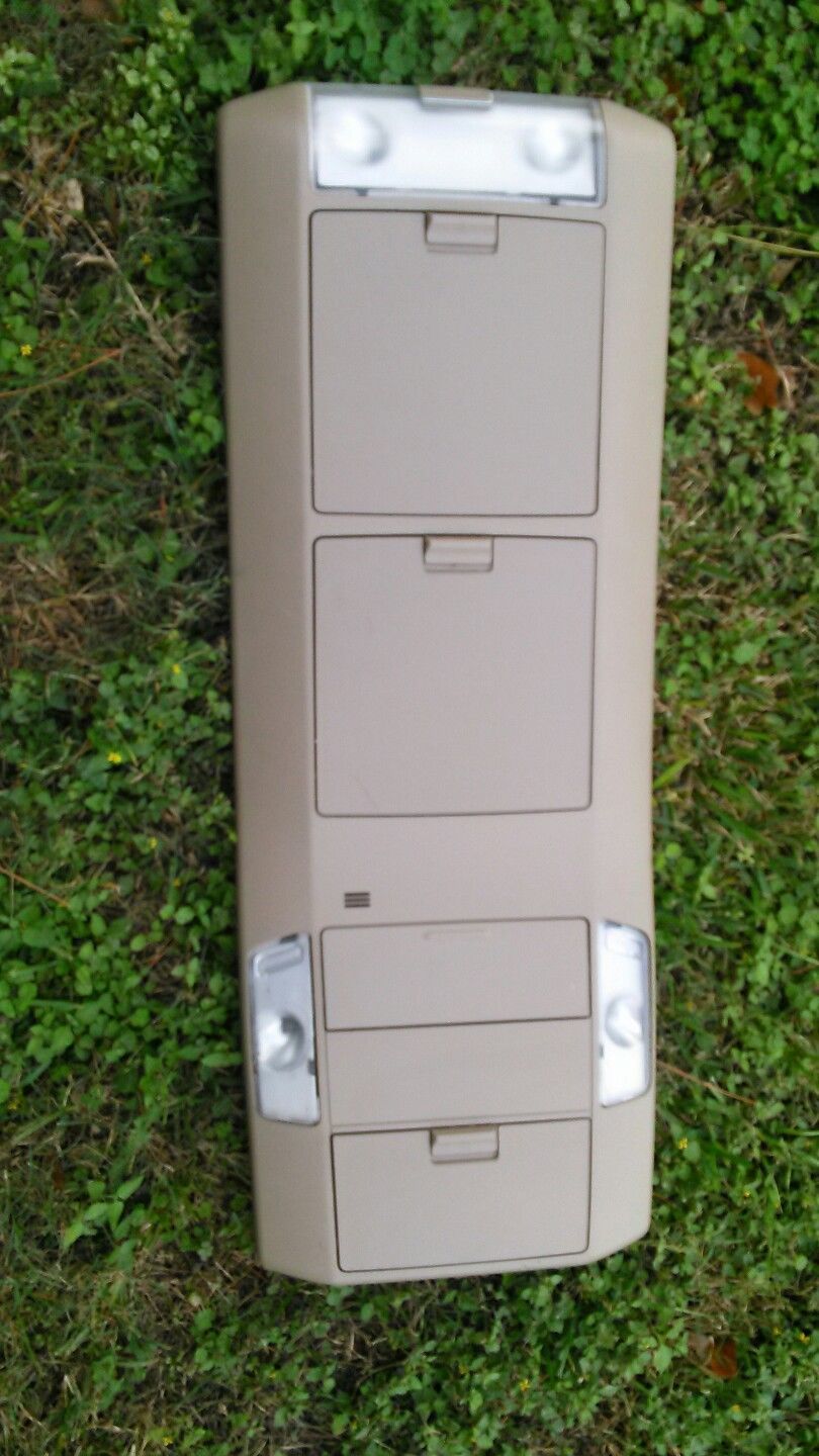 07 TOYOTA TUNDRA CREW CAB ROOF OVERHEAD CONSOLE STORAGE COMPARTMENT